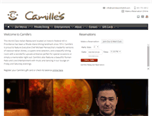 Tablet Screenshot of camillesonthehill.com